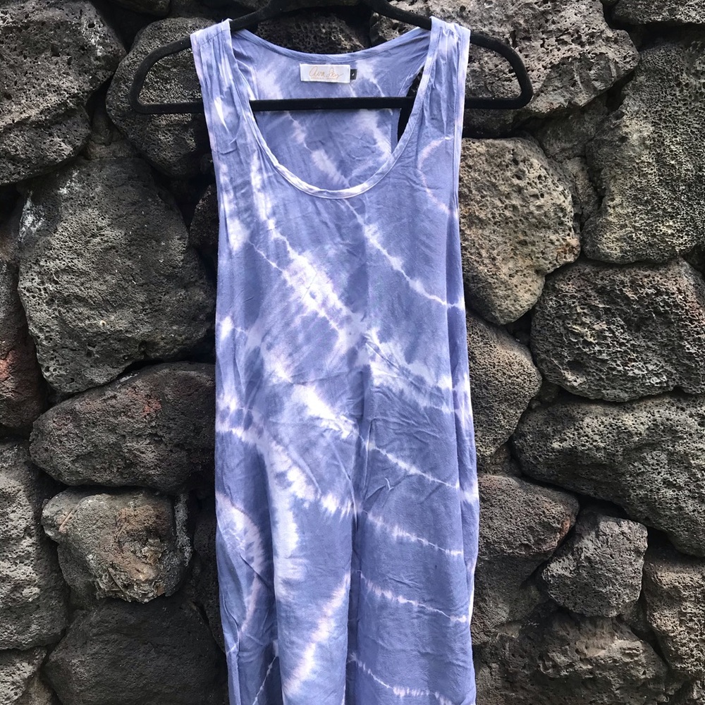 Ava Sky Tie Dye Dress with pockets!